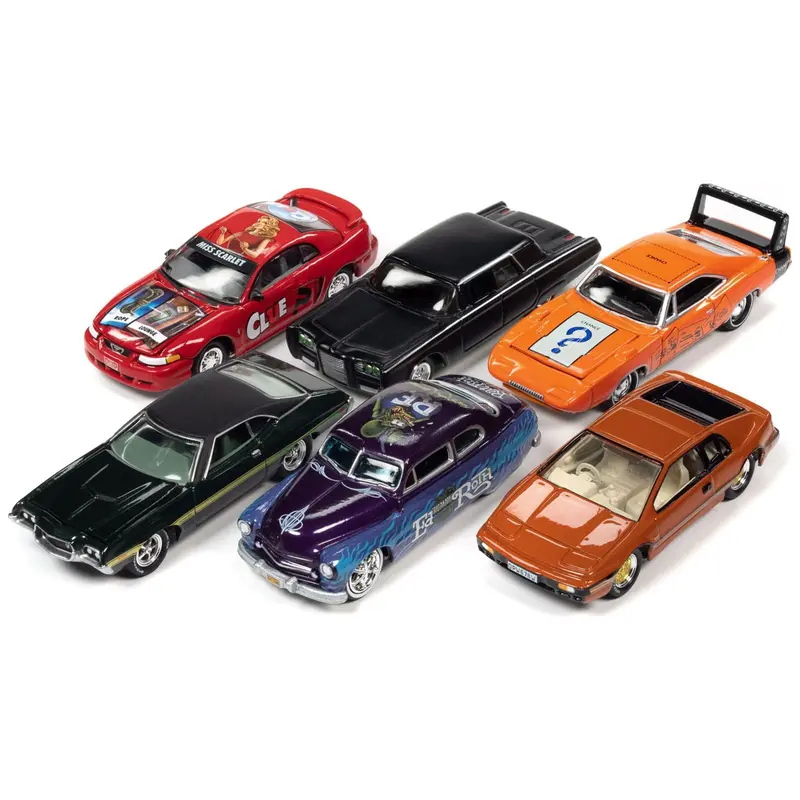 Pop Culture 2022 Set of 6 Cars Release 1 1/64 Diecast Model Cars by Johnny Lightning