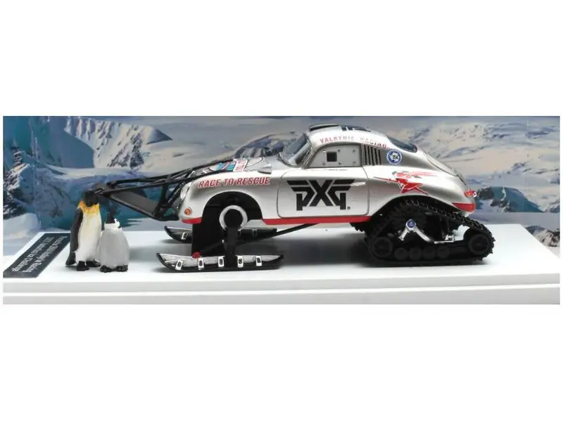 Porsche 356A Valkyrie Racing Antartica Ice Challenge 2021 + Pinguins Moeder and kind 1
