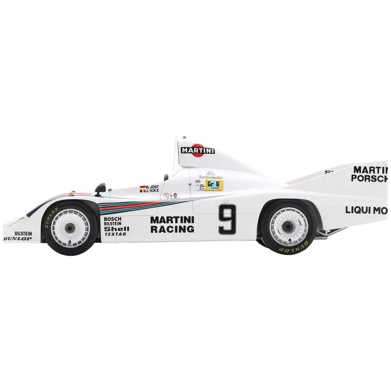 Porsche 908/80 #9 Jacky Ickx - Reinhold Joest "Martini Racing" 2nd Place "24 Hours of Le Mans" (1980) with Acrylic Display Case 1/18 Model Car by Spark