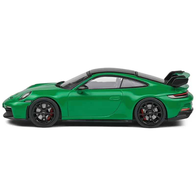 Porsche 911 (992) GT3 Python Green with Black Top 1/43 Diecast Model Car by Solido