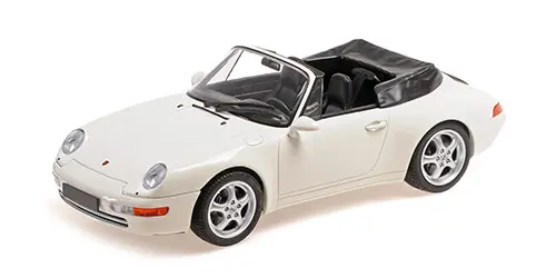 PORSCHE 911 (993) CABRIOLET WHITE 1994 - 1/18 - Minichamps