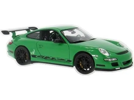 Porsche 911 (997) GT3 RS Coupe Green w/Black Wheels 1