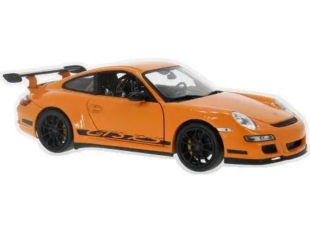 Porsche 911 (997) GT3 RS Coupe Orange w/Black Wheels 1