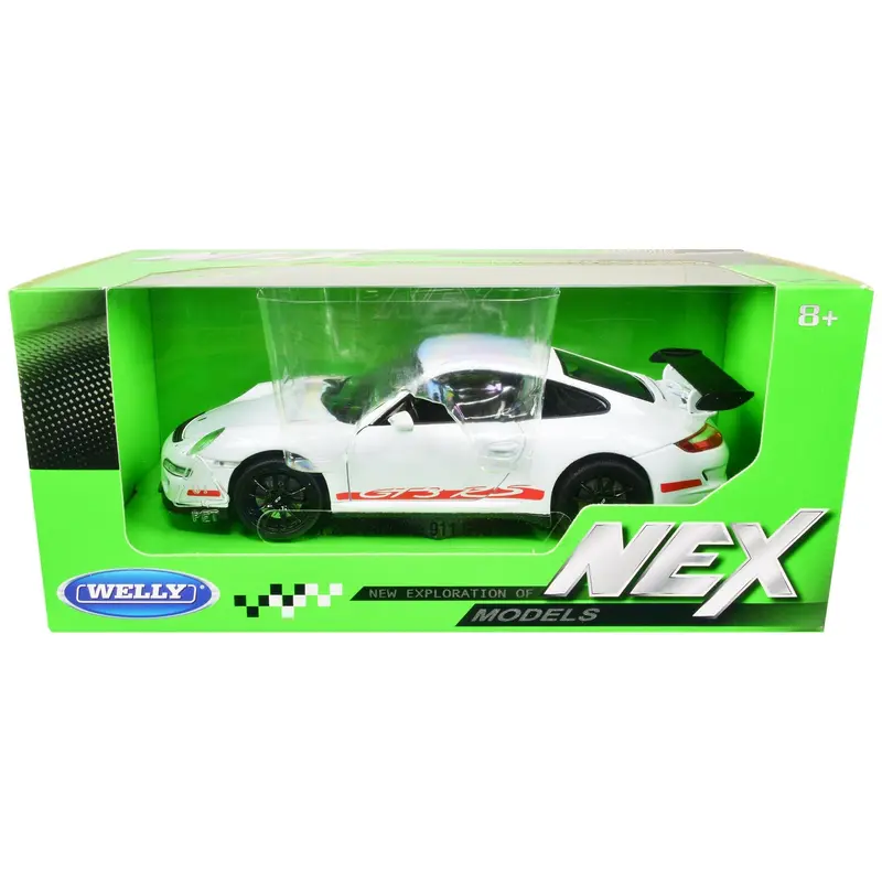 Porsche 911 (997) GT3 RS White 1/24 Diecast Car by Welly