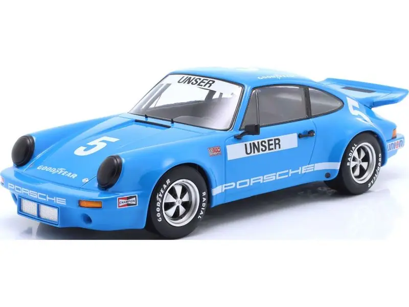 Porsche 911 Carrera 3.0 RSR Blue #5 Bobby Unser IROC 3rd Daytona 1974 1