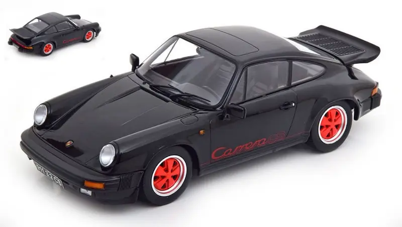 PORSCHE 911 CARRERA 3.2 CLUBSPORT 1989 BLACK/RED 1