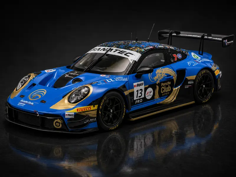 Porsche 911 GT3 R #13 4th 12h Bathurst 2024 Phantom Global Racing Buus/Eriksson 1