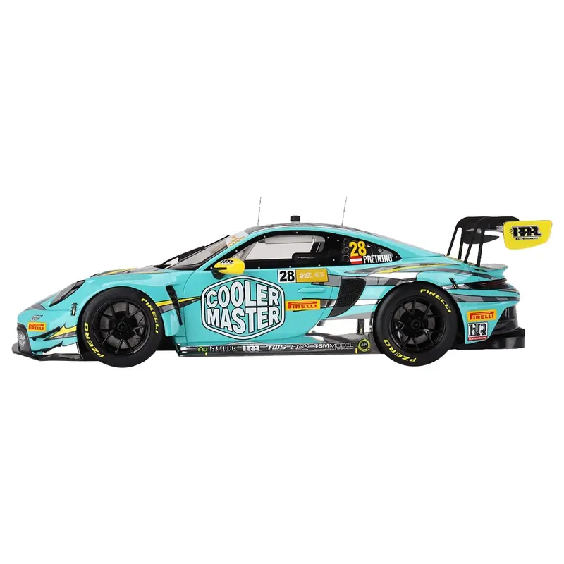 Porsche 911 GT3 R #28 Thomas Preining "HubAuto Racing" FIA GT World Cup "70th Macau Grand Prix" (2023) 1/18 Model Car by Top Speed