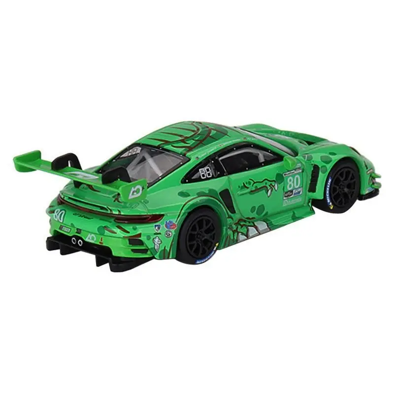 Porsche 911 GT3 R #80 P. J. Hyett - Gunnar Jeannette - Sebastian Priaulx "AO Racing Team" GTD IMSA "12 Hours of Sebring" (2023) Limited Edition 1/64 Diecast Model Car by Mini GT