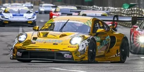 PORSCHE 911 GT3 R (992) N°22 3ème Macau GT Cup 2025 L.Heinrich 1