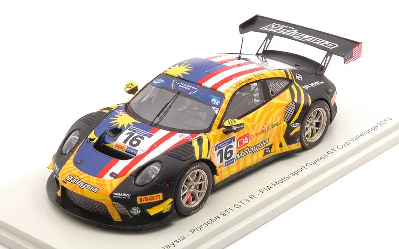 PORSCHE 911 GT3 R N.16 FIA GT VALLELUNGA 2019 A.D'SILVA-W.TAN 1