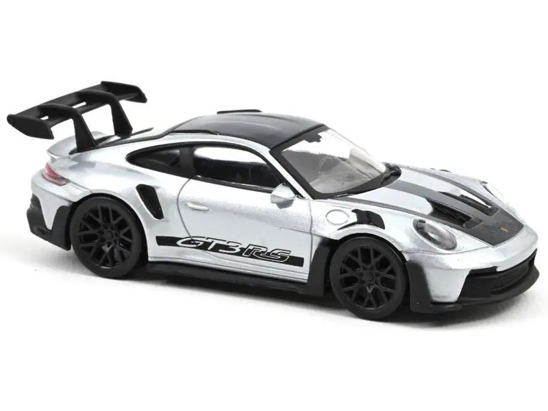 Porsche 911 GT3 RS Silver with Black Stickers 1