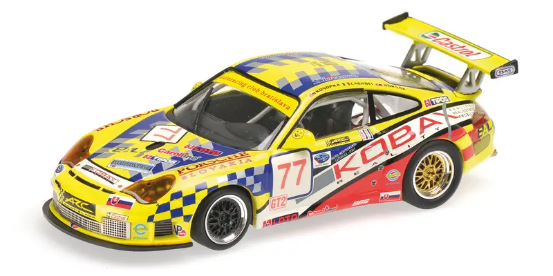 PORSCHE 911 GT3 RSR AUTORACING BRATISLAVA CASADEI HORNAK 12H SEBRING 2007 - 1/43 - Minichamps