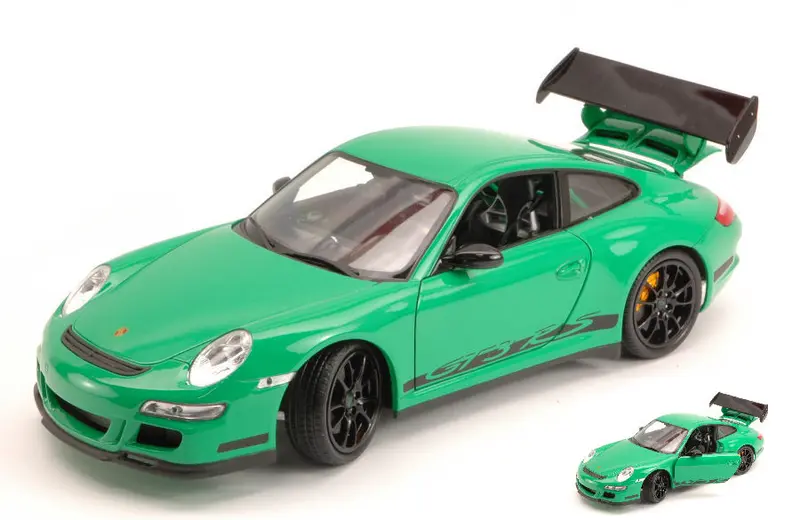 PORSCHE 911 GTR 3 RS 2007 GREEN WITH BLACK STRIPES 1