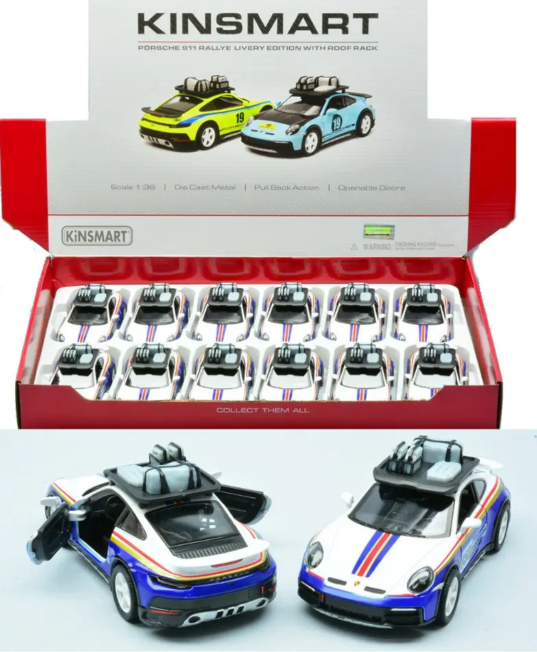 PORSCHE 911 RALLYE WITH ROOF RACK (5481DF) ROTHMANS LIVERY cm 12 1