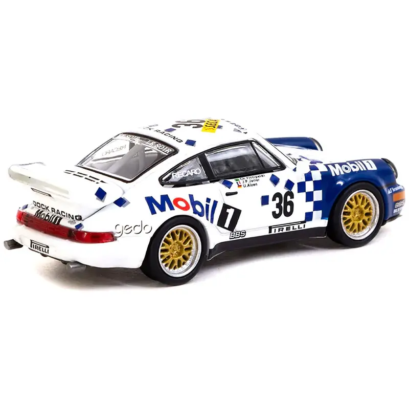 Porsche 911 RSR 3.8 #36 Christian Fittipaldi - Jean-Pierre Jarier - Uwe Alzen "Roock Racing" Winner "Spa 24 Hours" (1993) "Collab64" Series 1/64 Diecast Model Car by Schuco & Tarmac Works