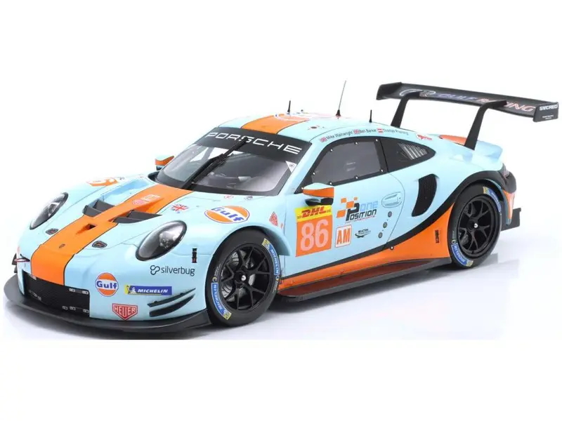Porsche 911 RSR LMGTE Gulf Racing Wainwright 1000 Meilen Sebring WEC 2019 #86 1