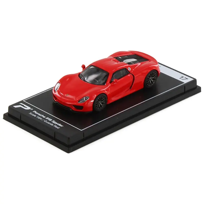 Porsche 918 Spyder Guards Red "Hypercar League Collection" 1/64 Diecast Model Car by PosterCars