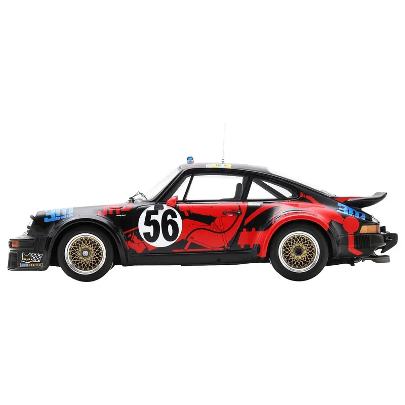 Porsche 934 #56 Jean-Louis Bousquet - Cyril Grandet - Philippe Dagoreau "JMS Racing-ASA Cachia" "24 Hours of Le Mans" (1977) with Acrylic Display Case 1/18 Model Car by Spark
