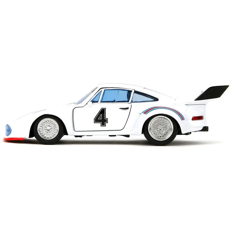Porsche 935 Turbo #4 "Jazz" White with Blue and Red Stripes "Transformers" "Hollywood Rides" Series 1/32 Diecast Model Car by Jada