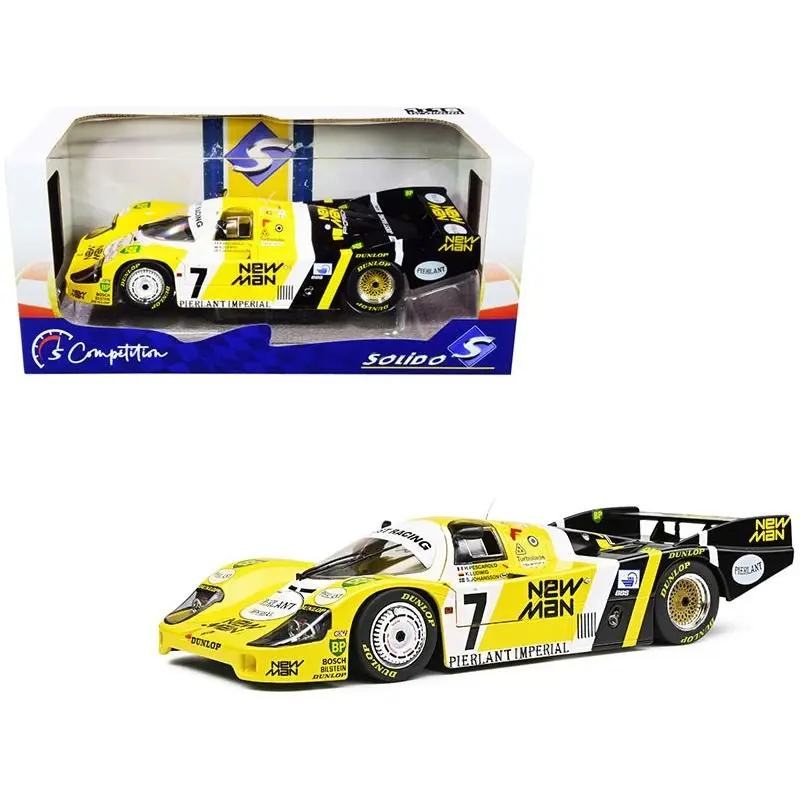 Porsche 956LH RHD (Right Hand Drive) #7 H. Pescarolo - K. Ludwig - S. Johansson "New-Man" Winner 24H of Le Mans (1984) "Competition" Series 1/18 Diecast Model Car by Solido