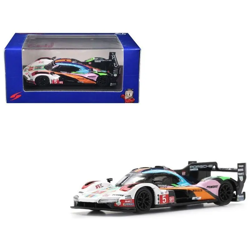 Porsche 963 #5 Dane Cameron - Michael Christensen - Frederic Makowiecki "Porsche Penske Motorsport" "24 Hours of Le Mans" (2023) 1/64 Diecast Model Car by Sparky
