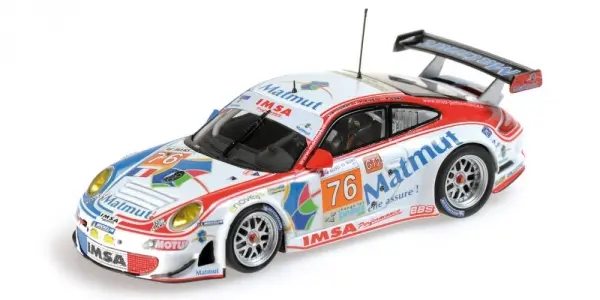 PORSCHE 997 GT3 RSR IMSA PERFORMANCE MATMUT NARAC PILET LONG 24H LE MANS 2010 - 1/43 - Minichamps