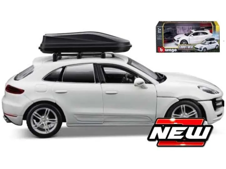 Porsche Macan White w/Cargo Box 1