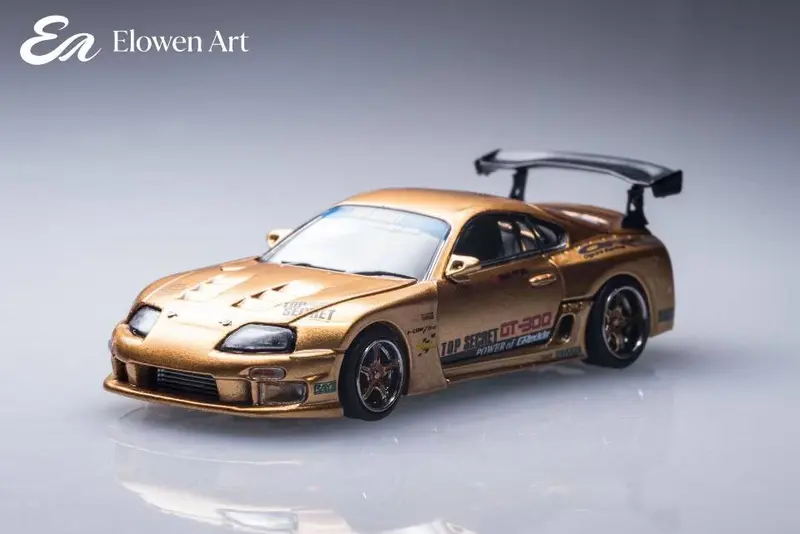 Pre order Elowen Art 1/64 topSecret A80 Supra MK4 GT300 Openable lid Diecast Model Car Limited Collection