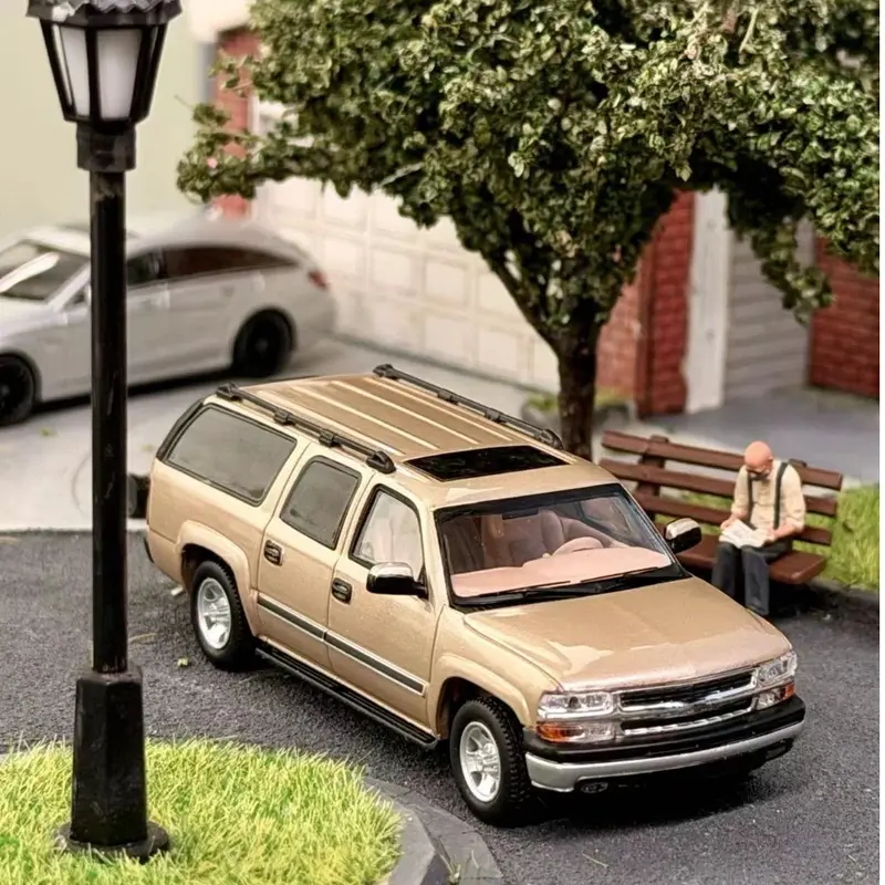 Pre order MK Miniatures 1/64 2003 Suburban Light Gold Diecast Model Car Limited Collection