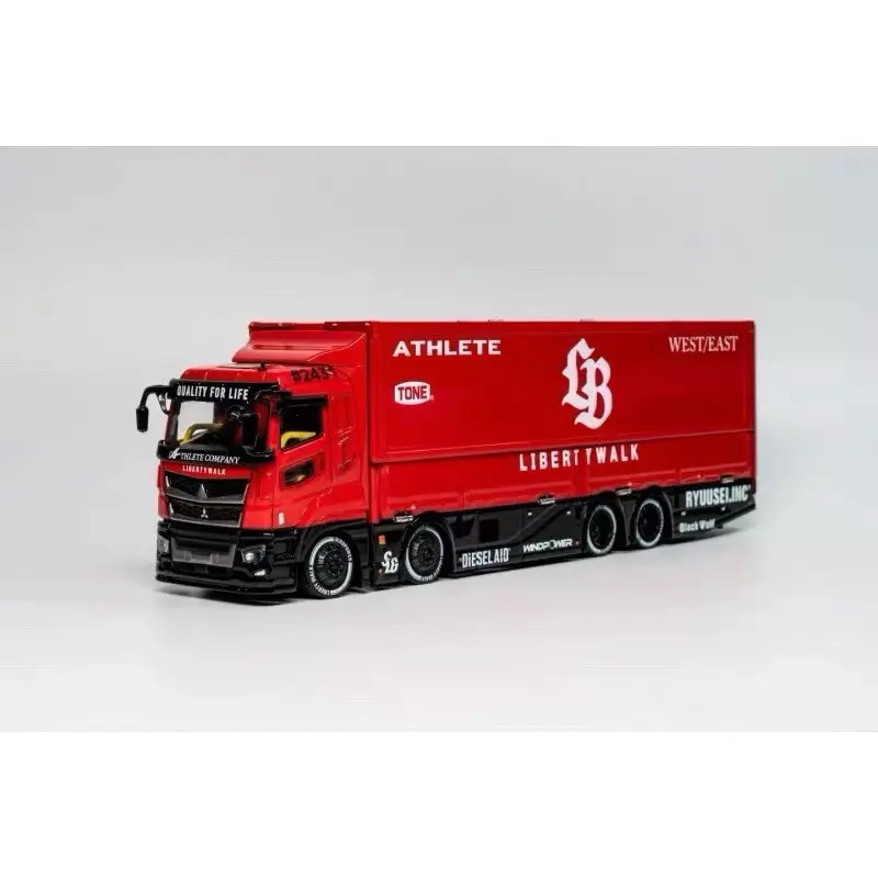 Presale GCD 1/64 LBWK Mitsubishi Fuso Wing Open Truck Diecast Collectible Display Gift