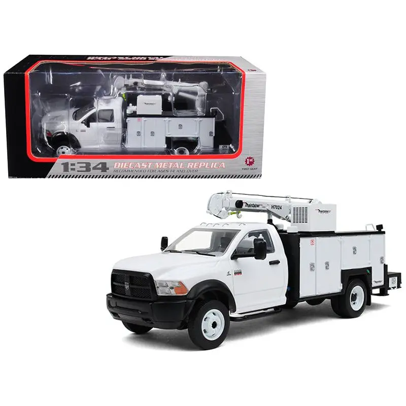 RAM 5500 with Maintainer Service Body White 1/34 Diecast Model by First Gear