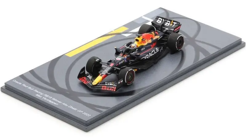 RED BULL MAX VERSTAPPEN 2022 N.1 WINNER ABU DHABI GP (W/TYRE MARKS)1