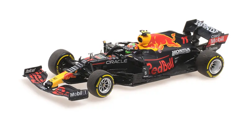 RED BULL RACING RB16B SERGIO PEREZ 3RD PLACE MEXICAN GP 2021 - 1/43 - Minichamps