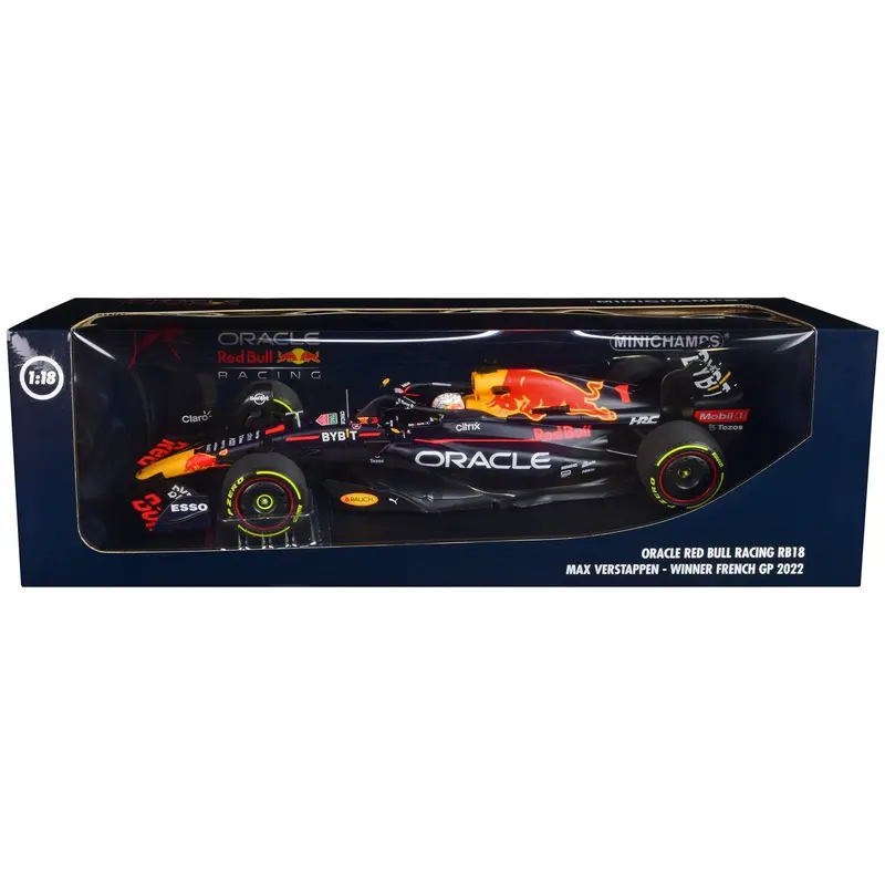 Red Bull Racing RB18 #1 Max Verstappen "Oracle" Winner F1 Formula One "Italian GP" (2022) with Driver Limited Edition to 374 pieces Worldwide 1/18 Diecast Model Car by Minichamps