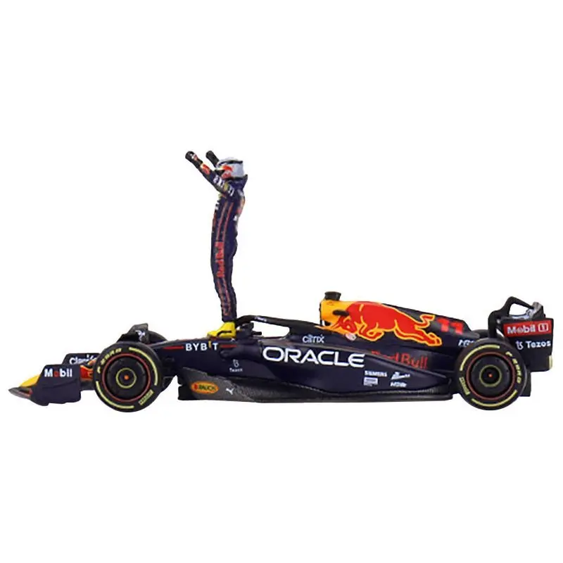 Red Bull Racing RB18 #11 Sergio Perez "Oracle" Winner "Monaco GP" (2022) with Driver Figure Limited Edition 1/64 Diecast Model Car by True Scale Miniatures