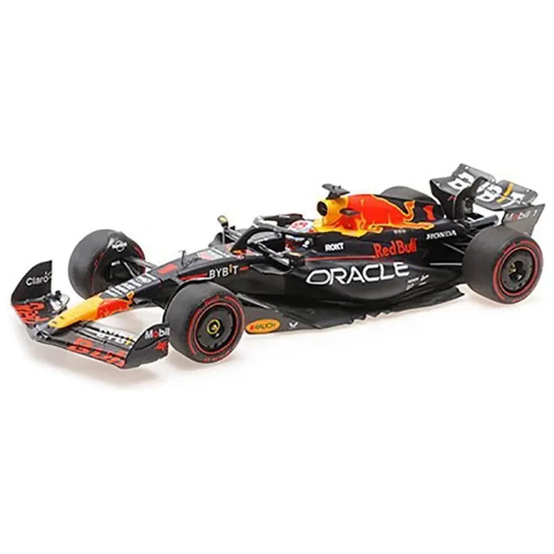 Red Bull Racing RB19 #1 Max Verstappen "Oracle" 2nd Place F1 Formula One Sprint Race "Qatar GP" (2023) with Driver Limited Edition to 480 pieces Worldwide 1/18 Diecast Model Car by Minichamps