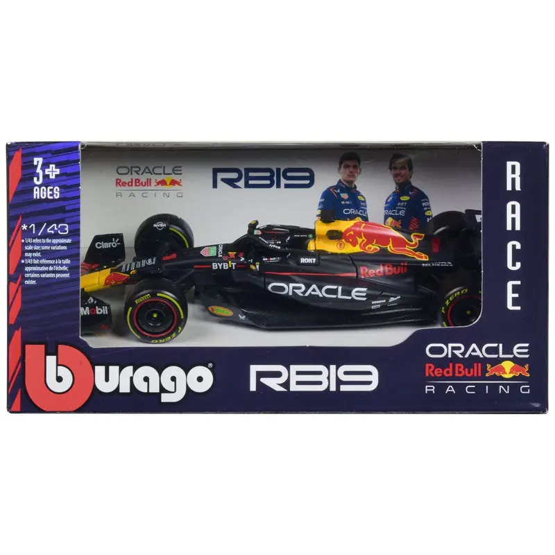 Red Bull Racing RB19 #1 Max Verstappen "Oracle" Formula One F1 World Championship (2023) "Race" Series 1/43 Diecast Model Car by Bburago