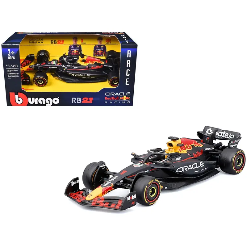 Red Bull Racing RB21 #1 Max Verstappen "Oracle" Formula One F1 World Championship (2025) "Race" Series 1/43 Diecast Model Car by Bburago