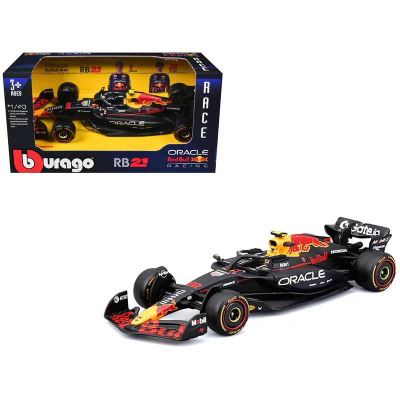 Red Bull Racing RB21 #22 Yuki Tsunoda "Oracle" Formula One F1 World Championship (2025) "Race" Series 1/43 Diecast Model Car by Bburago
