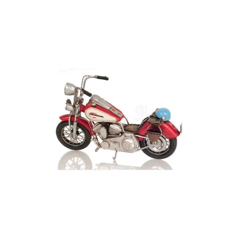 Red Harley-Davidson Motorcycle Metal Handmade