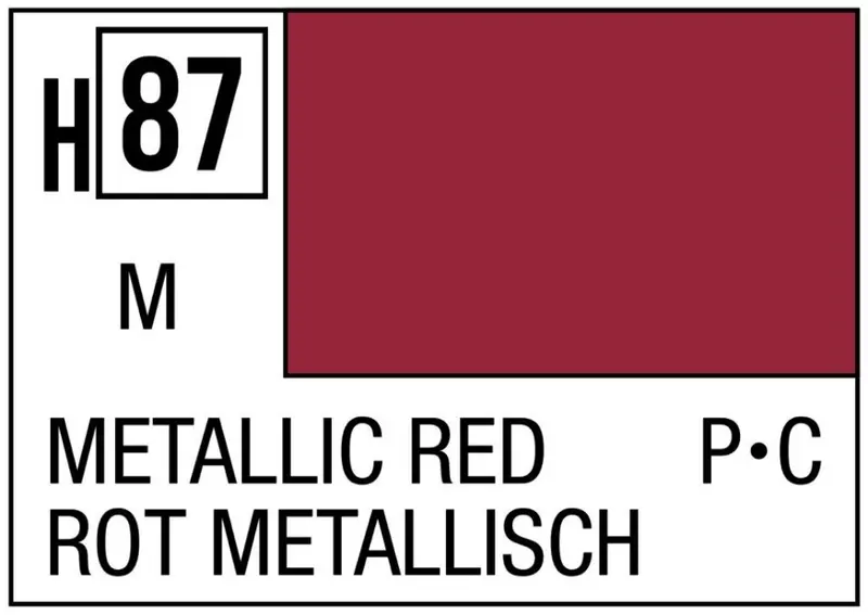 RED METALLIC ml 10 Pz.6 - Gunze - GU0087