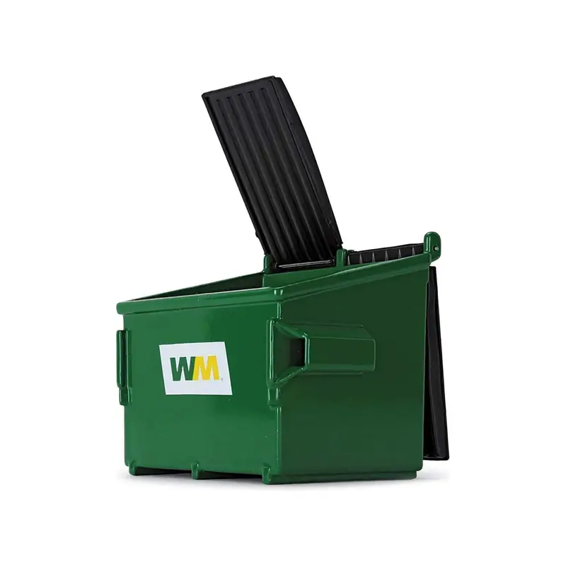 Refuse Trash Bin "Waste Management" Green and Black 1/34 Diecast Model by First Gear