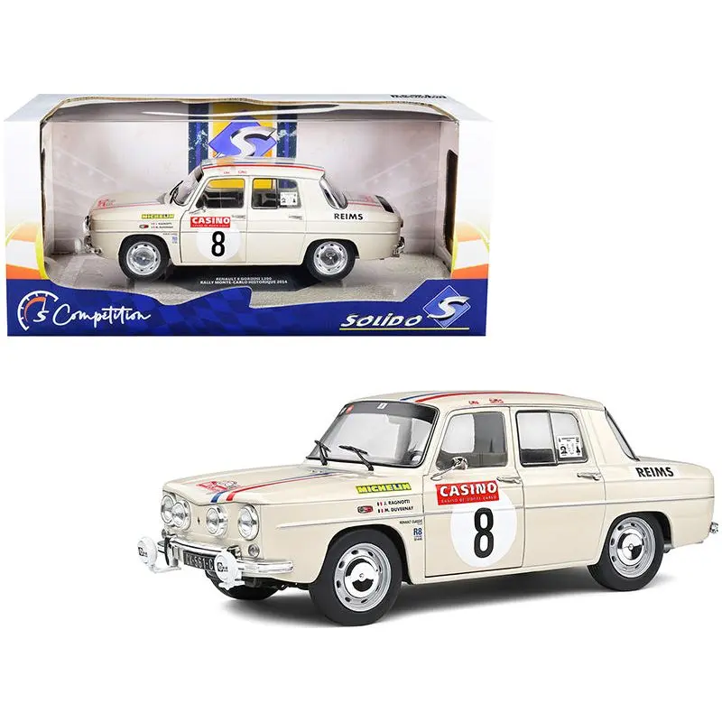 Renault 8 Gordini 1300 #8 J. Ragnotti - M. Duvernay Rally Monte-Carlo Historique (2014) "Competition" Series 1/18 Diecast Model Car by Solido