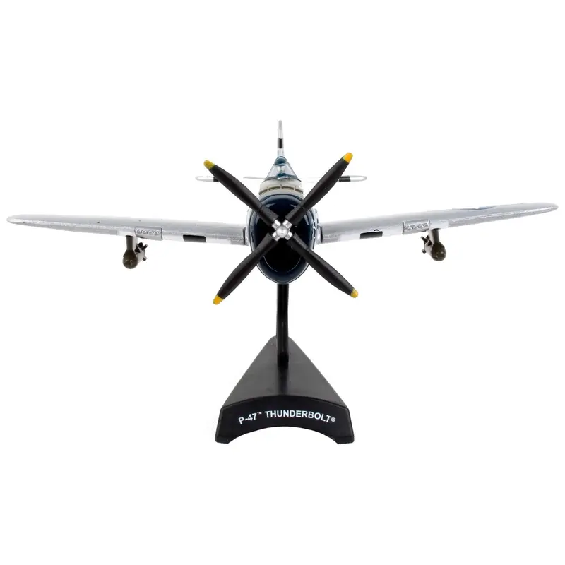Republic P-47 Thunderbolt Fighter Aircraft "Kansas Tornado II" United States Army Air Force 1/100 Diecast Model Airplane by Postage Stamp