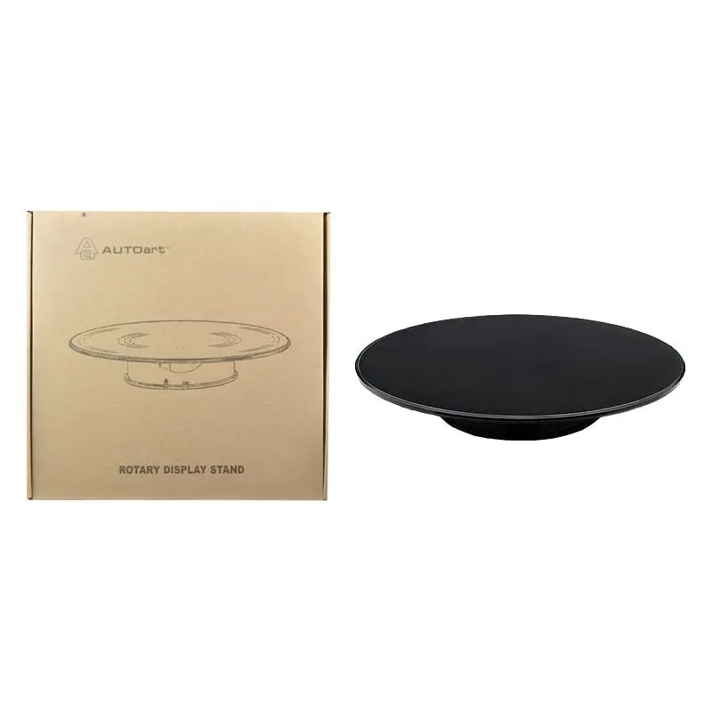 Rotary Display Stand Large For 1/18 Scale 12 Inches Wide With Black Top by Autoart