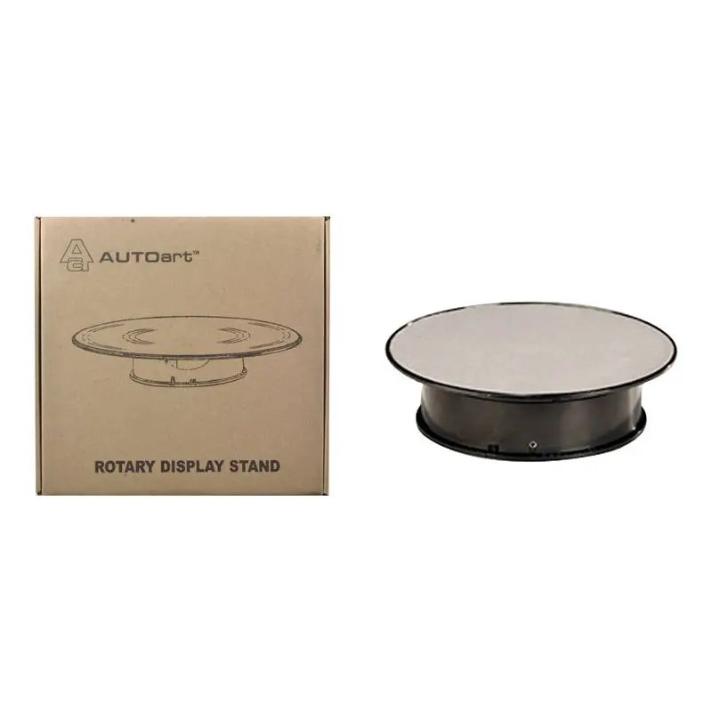 Rotary Display Turn Table 8 Inches with Silver Top 1/43, 1/64, 1/32, 1/24 by Autoart
