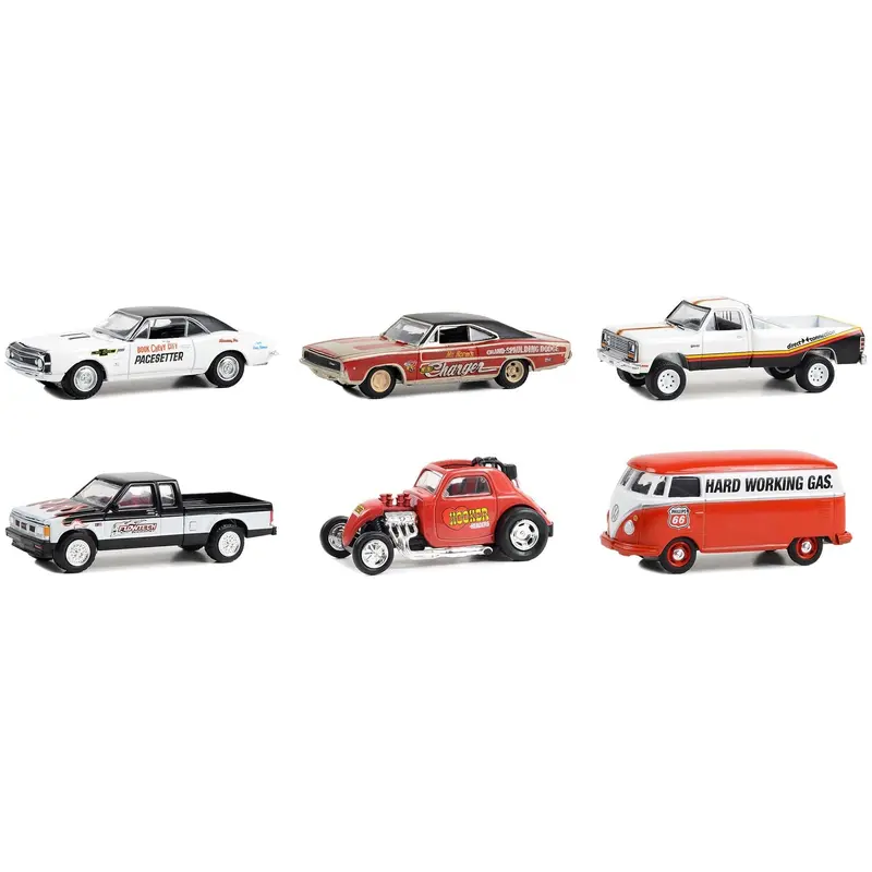 "Running on Empty" 6 piece Set Series 16 1/64 Diecast Model Cars by Greenlight