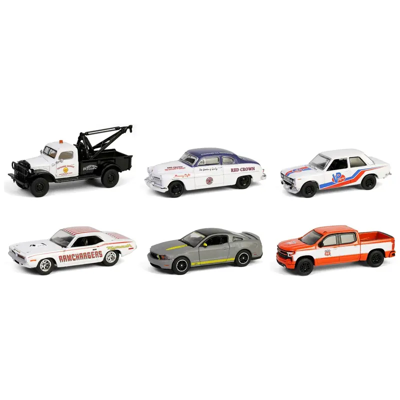 "Running on Empty" 6 piece Set Series 17 1/64 Diecast Model Cars by Greenlight