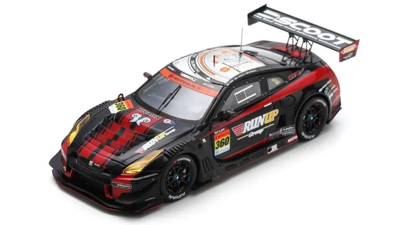 RUNUP RIVAUX GT-R N.360 GT300 SUPER GT 2022 TAKAYUKI AOKI-ATSUSHI TANAKA - Spark Model - SGT036